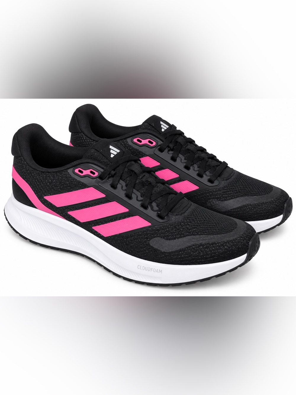 adidas Black and Pink Women's runfalcon Running Sneakers size‎ 8